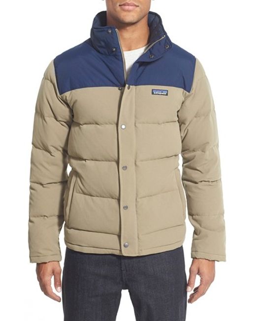 Patagonia 'bivy' Down Jacket in Gray for Men (ASH TAN) Lyst