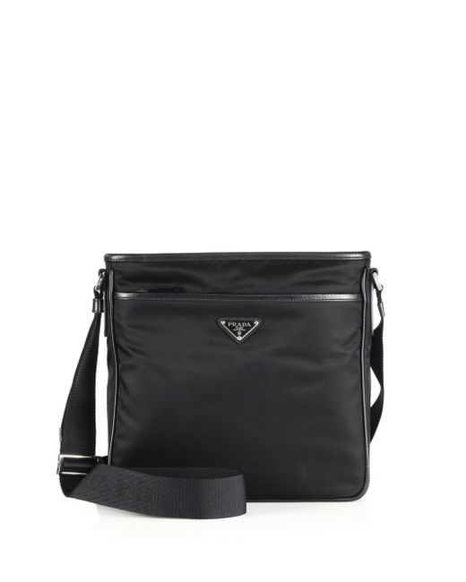 Prada Nylon Crossbody Bag in Black for Men | Lyst