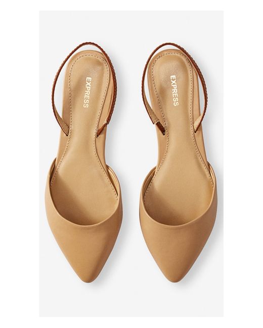 Express Pointed Toe Slingback Flat in 