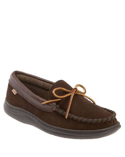 lb atlin slipper l b atlin moccasin in brown for lyst lb atlin slipper l b atlin moccasin in brown for lyst