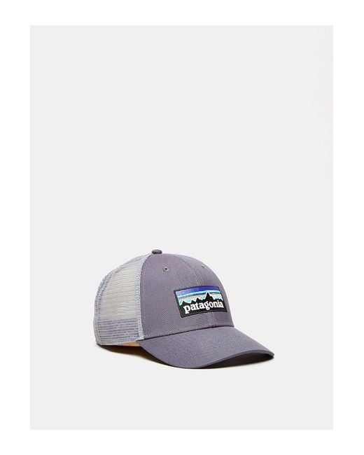 Patagonia P6 Low Profile Trucker Hat in Gray for Men | Lyst