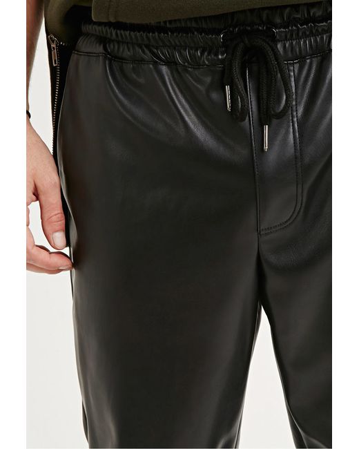 Mens faux leather joggers MADA Men's Skinny Night Club Metallic Faux Leather Pants Shop Best Sellers · Deals of the Day · Fast Shipping · Read Ratings & Reviews.