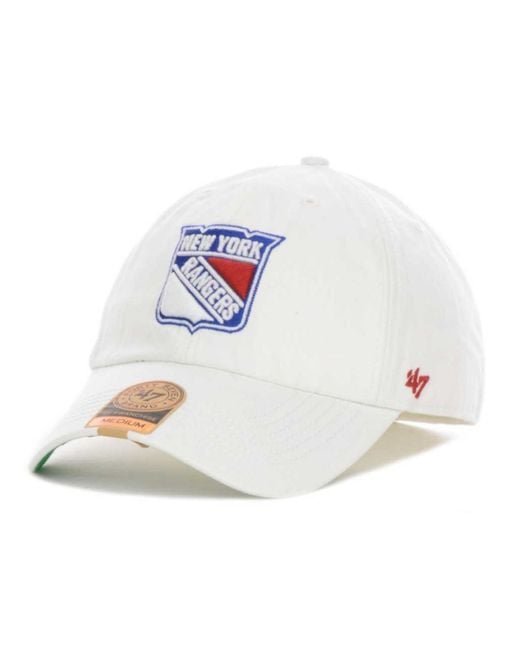 47 Brand White New York Rangers Franchise Cap for men
