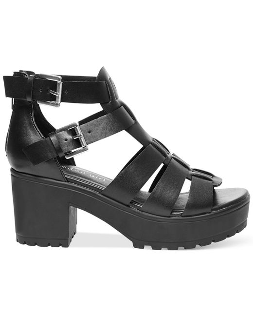 Madden Girl Daizyy Platform Lug Sandals in Black Lyst