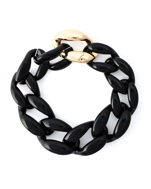 Moschino Black Chunky Chain Necklace
