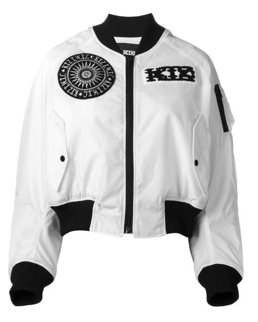 KTZ Black Logo Patch Bomber Jacket