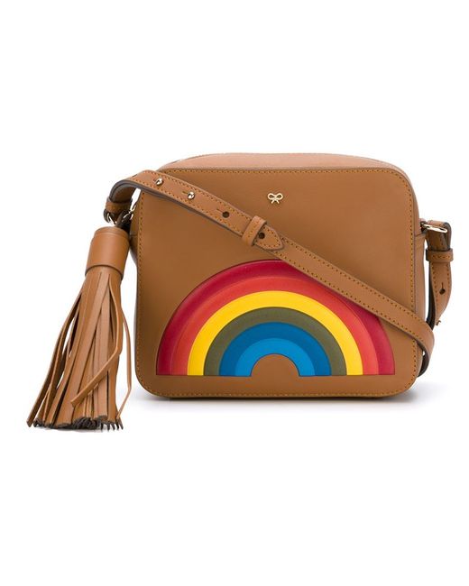 Anya Hindmarch Brown 'rainbow' Crossbody Bag