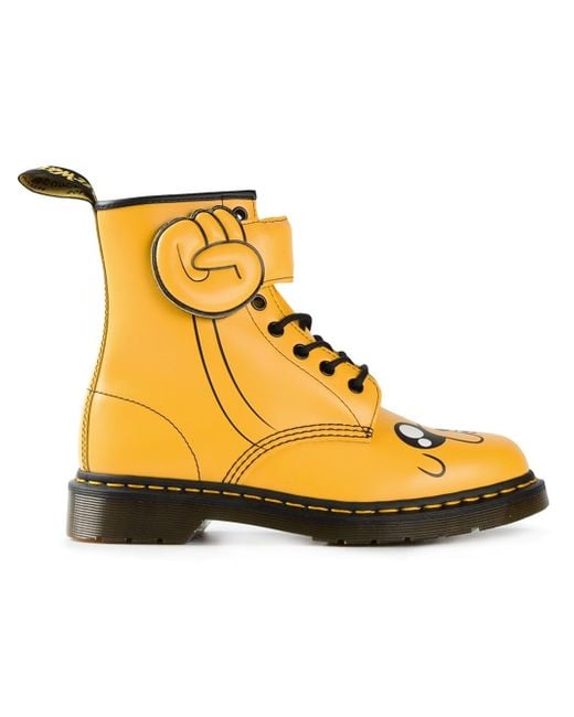 Dr. Martens Yellow Adventure Time X Dr.martens 'jake' Boots