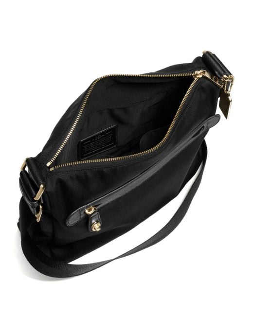 COACH Nylon Crossbody Bag in Black | Lyst