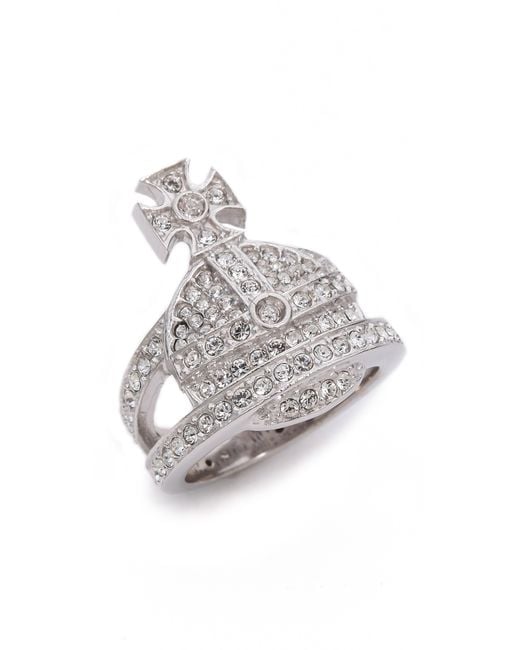 Vivienne Westwood Orb Ring In Metallic Lyst