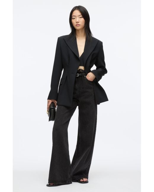 3.1 Phillip Lim Black Modern Tailoring Cinched Blazer Wtih Set