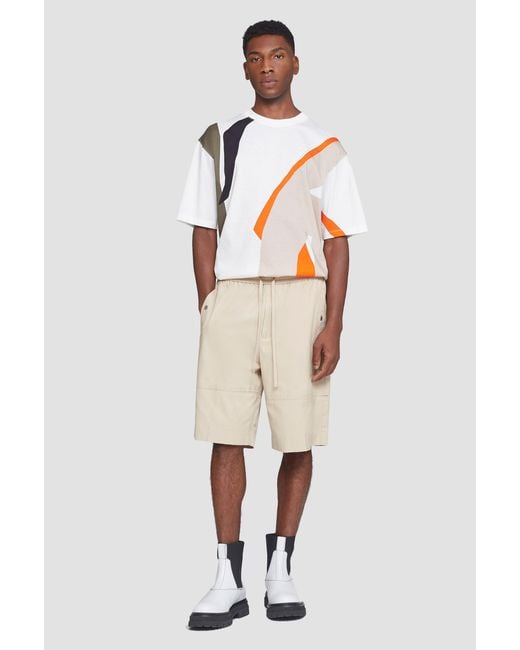 3.1 Phillip Lim White Drawstring Shorts for men
