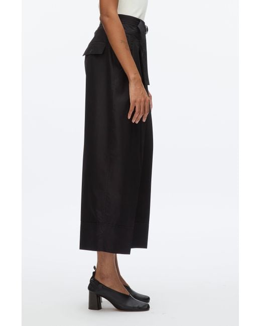 3.1 Phillip Lim Natural Double Pleat Wide Cropped Pant