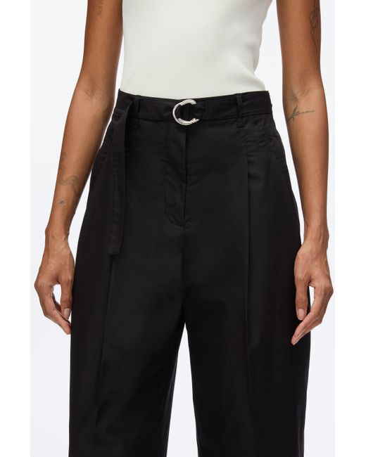 3.1 Phillip Lim Natural Double Pleat Wide Cropped Pant