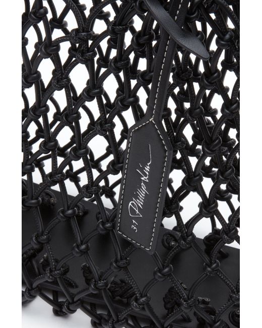 3.1 Phillip Lim Black Macrame Mini Sac