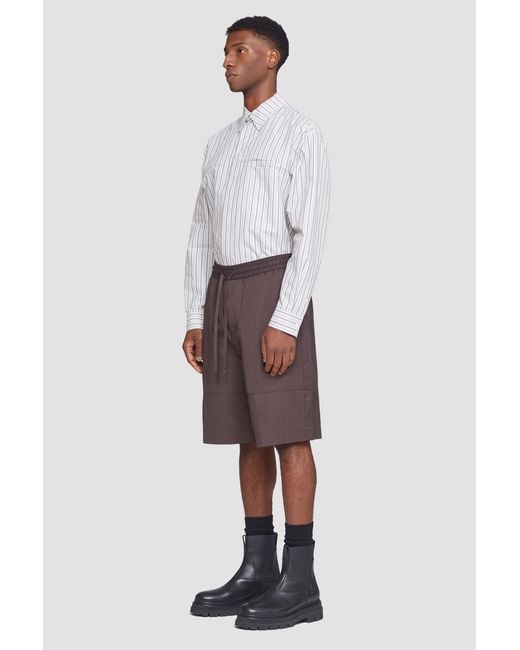 3.1 Phillip Lim White Drawstring Shorts for men