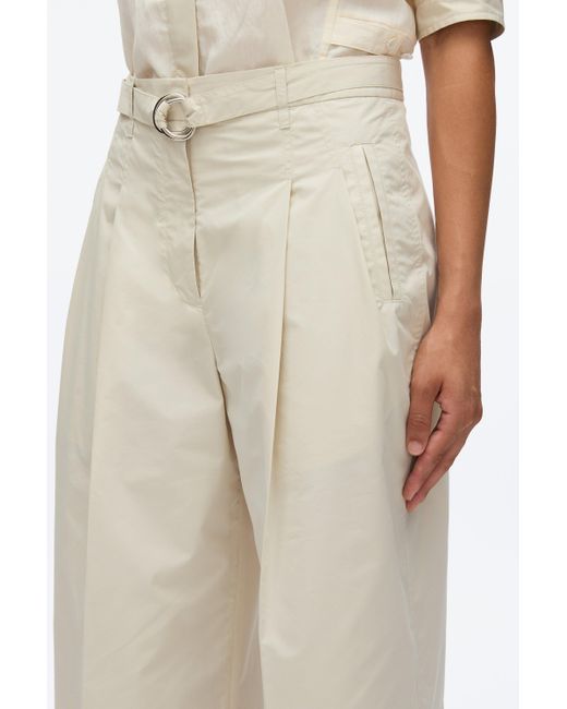 3.1 Phillip Lim Natural Double Pleat Wide Cropped Pant