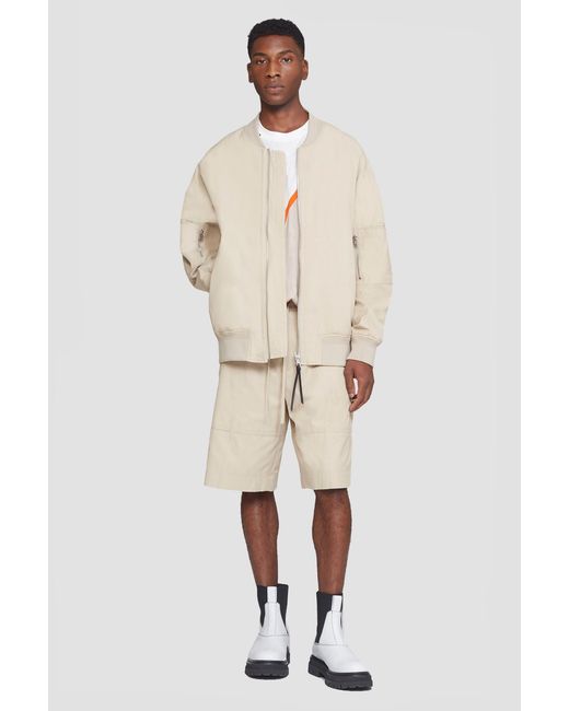 3.1 Phillip Lim White Drawstring Shorts for men