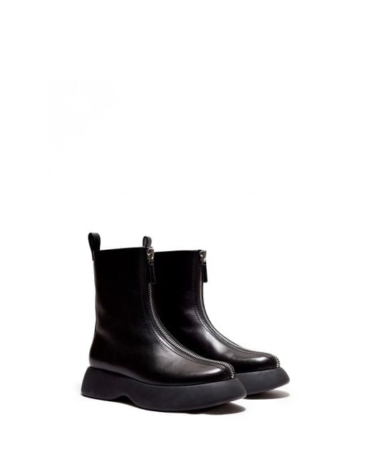 3.1 Phillip Lim Black Mercer Zip Combat Boot