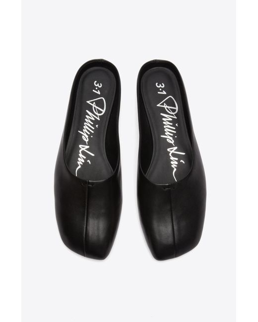 3.1 Phillip Lim White Id Mule Flat