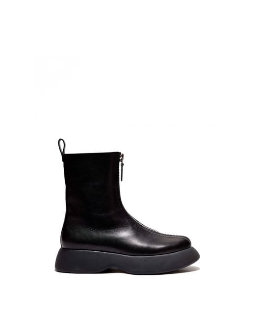 3.1 Phillip Lim Black Mercer Zip Combat Boot