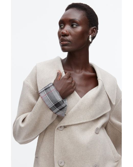 3.1 Phillip Lim White Double Face Cropped Peacoat