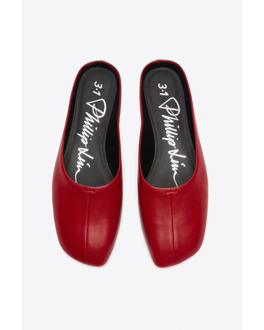 3.1 Phillip Lim White Id Mule Flat