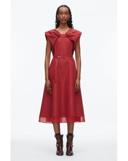 3.1 Phillip Lim Black Draped Bow Dress With Belt