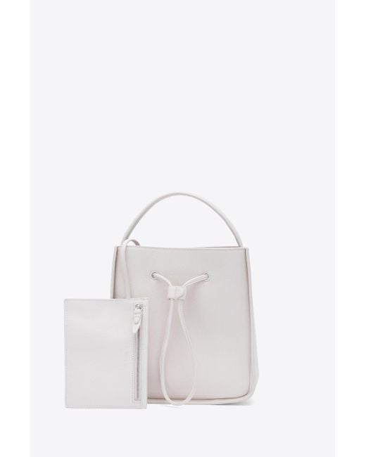 3.1 Phillip Lim White Soleil Small Bucket Drawstring