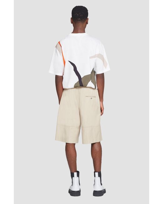 3.1 Phillip Lim White Drawstring Shorts for men