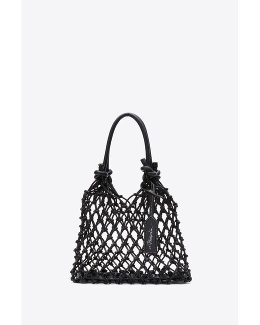 3.1 Phillip Lim Black Macrame Mini Sac