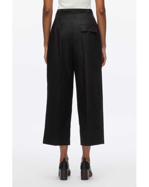3.1 Phillip Lim Natural Double Pleat Wide Cropped Pant