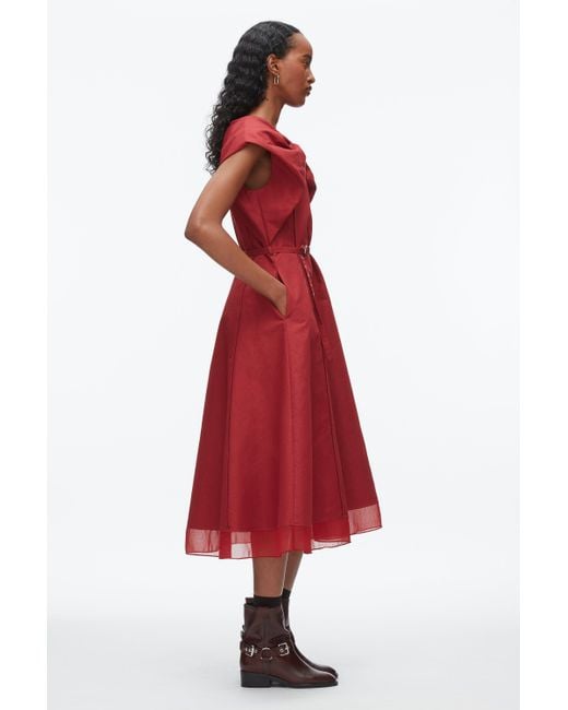 3.1 Phillip Lim Black Draped Bow Dress With Belt