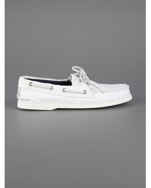 White sperry on sale boat shoes