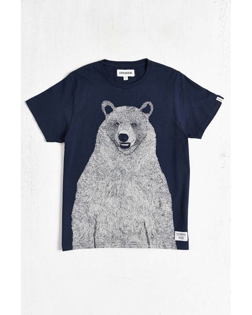 Supremebeing Mont Bear Tee in Blue for Men | Lyst