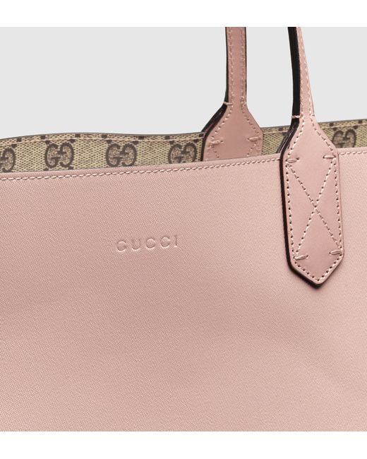 Gucci GG Supreme Reversible Medium Beige Cipria Tote