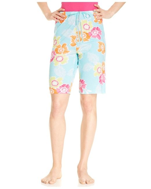 Hue Tropical Flora Bermuda Pajama 