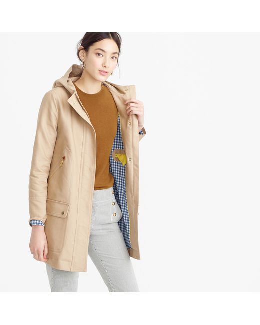 J.Crew Brown Chateau Trench Coat