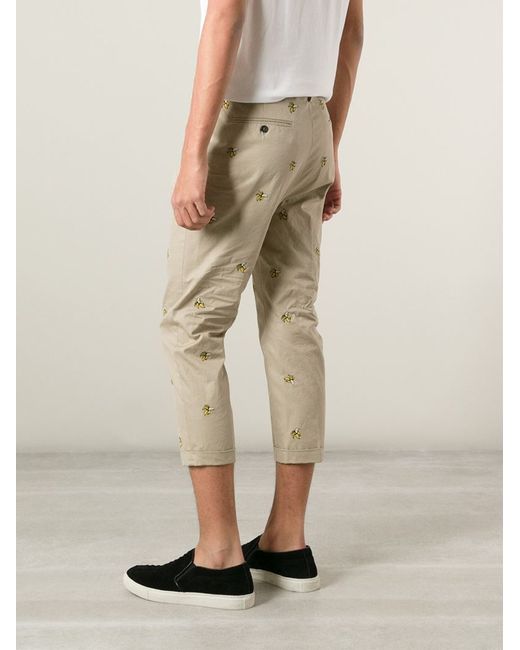 DSquared² Banana Print Chino Trousers 