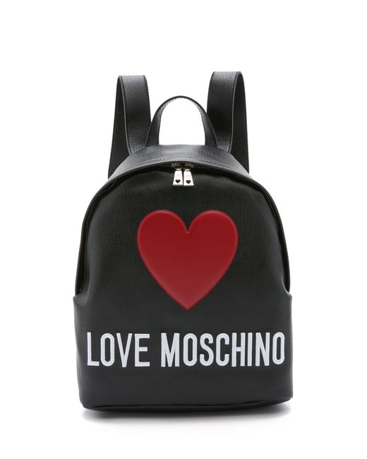 Boutique Moschino Black Love Moschino Backpack