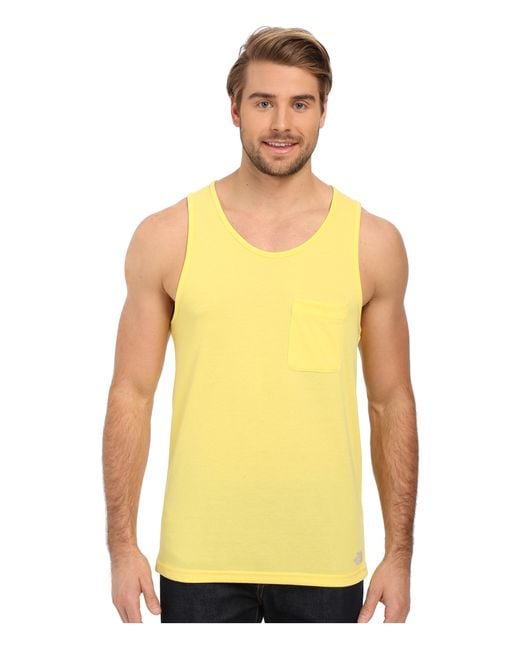 The North Face Yellow Crag Tank Top for men