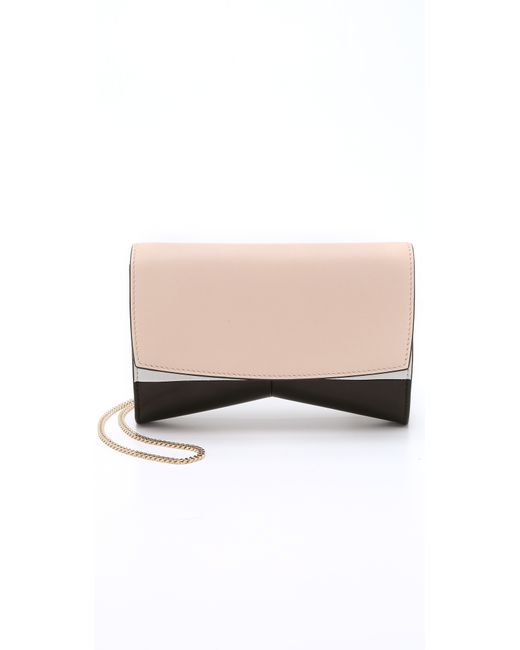 Narciso Rodriguez Natural Rachel Small Evening Clutch - Nude/black