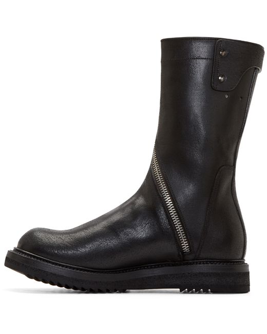 Rick Owens Black Limo Creeper Boots for 