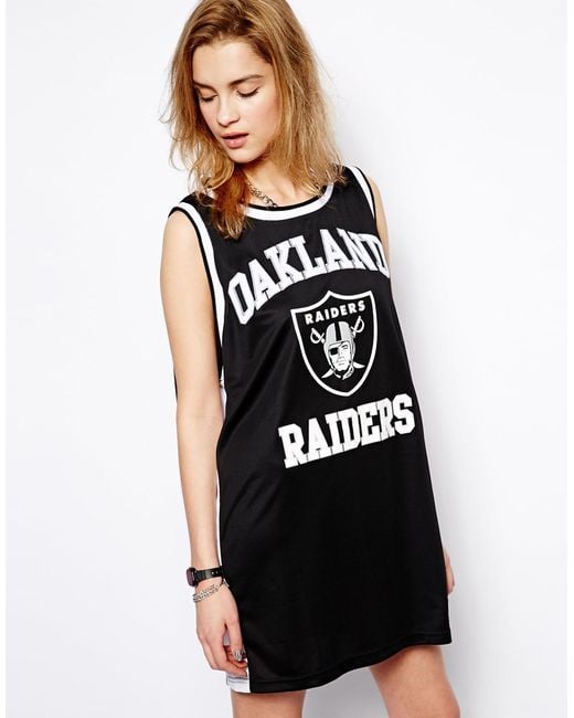 Majestic Black Oakland Raiders Basketball Vest Dress