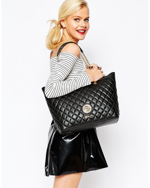 Love moschino quilted tote bag online