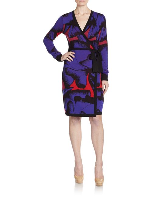Diane von top furstenberg wool dress