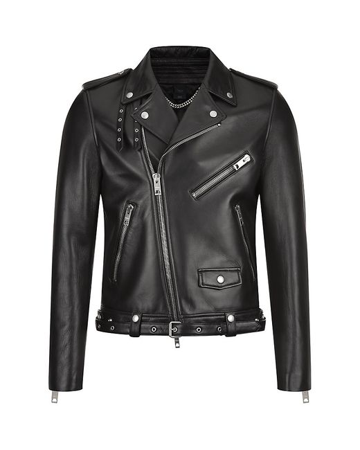 Burberry Prorsum Leather Biker Jacket in Black for Men | Lyst Canada