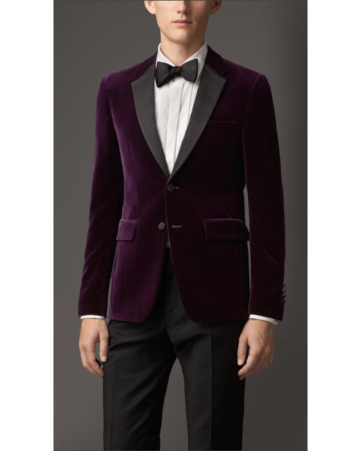 Purple velvet hotsell blazer men