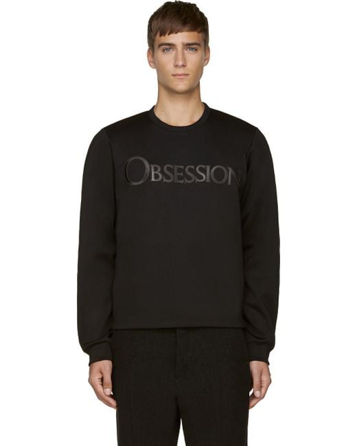 Calvin Klein Black Obsession Sweatshirt for Men | Lyst