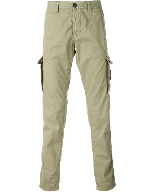 Stone Island Natural Cargo Trousers for men
